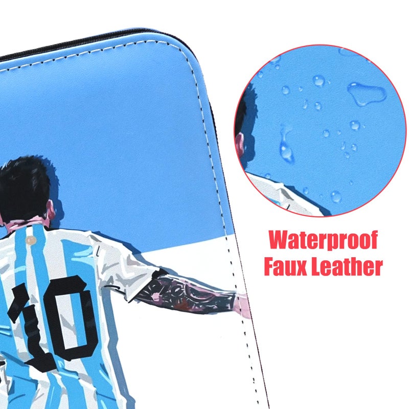 WTVIDAS 400 Pockets Soccer Card Binder for Soccer Trading Cards 2025-2026 Portable Waterproof Storage Bag with Removable Sleeves for Sports TCG Cards Collectors - Image 2
